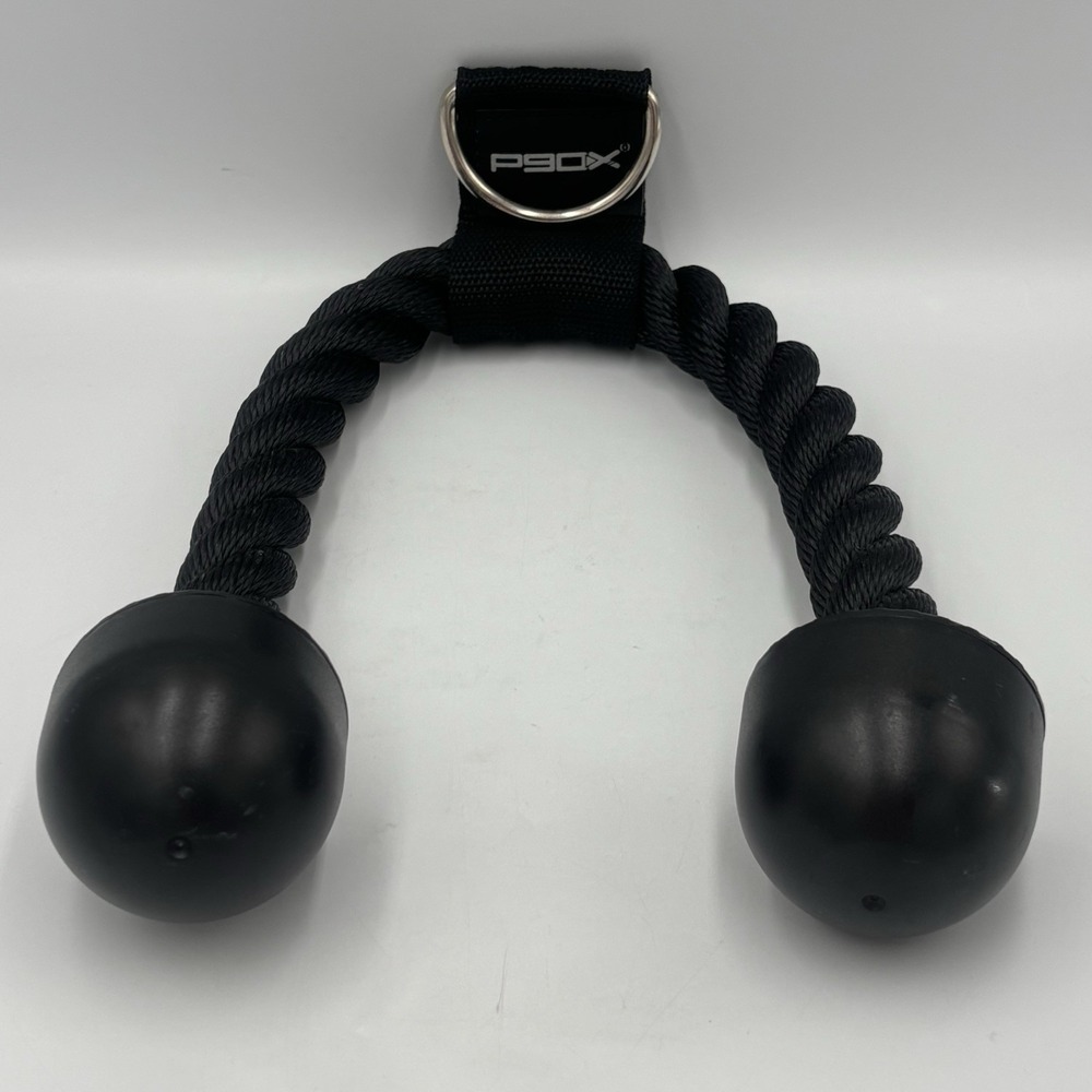 P9OX Tricep Rope Push Up Pull Down Press Bar Gym Cable Attachment Machine Handle